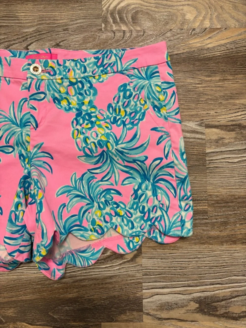 Lilly Pulitzer Stretch Buttercup Shorts in Pelican Pink Beat the Heat 14 NWOT